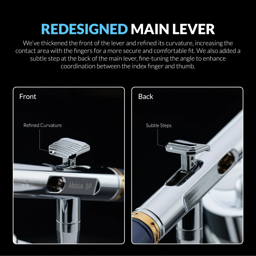 Main Airbrush Lever T-Type for Mobius