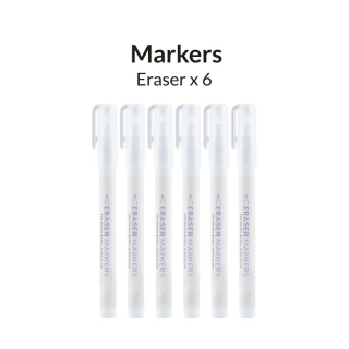 Sada Eraser Markers 6ks