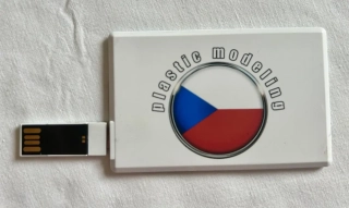Elektronická vizitka jako USB flash 4GB (výsuvný čip)