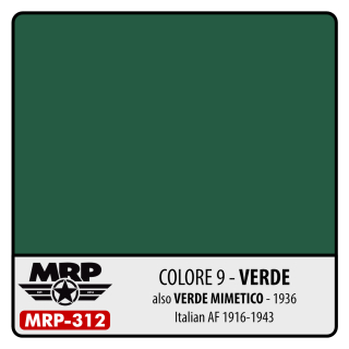 MRP-312 Colore 9 – Verde also Verde Mimetico – 1936 (Italian AF 1916-43)